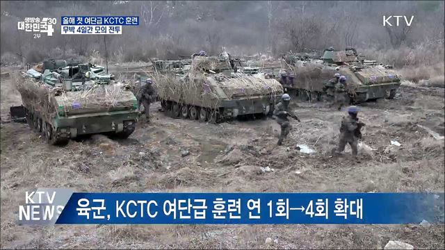 올해 첫 여단급 KCTC 훈련···무박 4일간 모의 전투