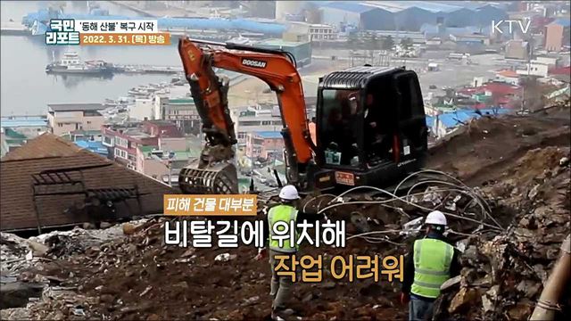 '동해 산불' 피해, 마을 복구 작업 시작