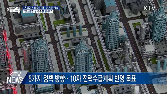 "탄소중립 수정 불가피···5대 정책 세울 것"