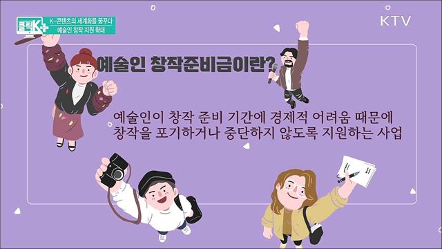 K-콘텐츠의 세계화를 꿈꾸다, 예술인 창작 지원 확대 [클릭K+]