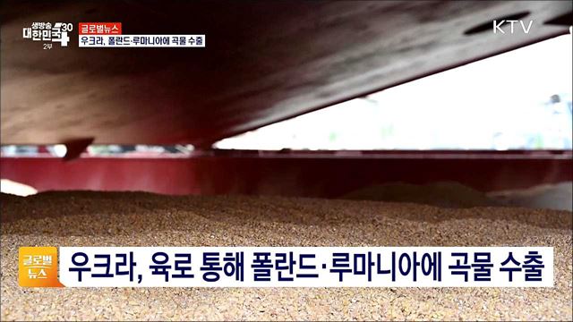 우크라, 폴란드·루마니아에 곡물 수출 [글로벌뉴스]