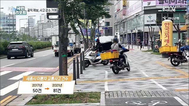 '공익 제보' 이륜차 사고 감소에 한몫 톡톡