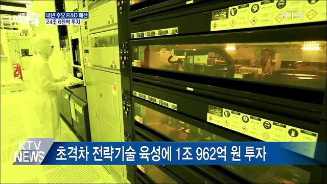 내년 R&D 예산 24조 6천억···전략기술 집중 육성