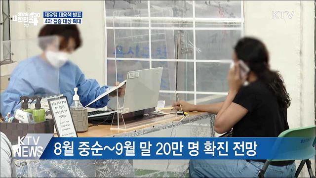 "4차 접종, 50대·18세 이상 기저질환자로 확대"