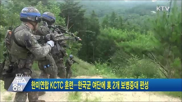 한미연합 KCTC 훈련···한국군 여단에 美 2개 보병중대 편성