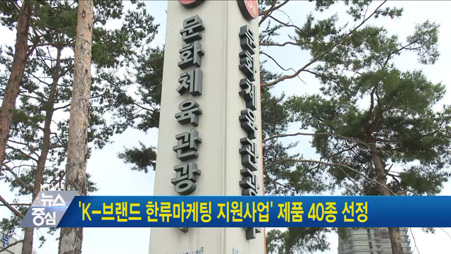 'K-브랜드 한류마케팅 지원사업' 제품 40종 선정