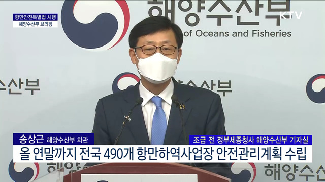 항만안전특별법 시행 해양수산부 브리핑