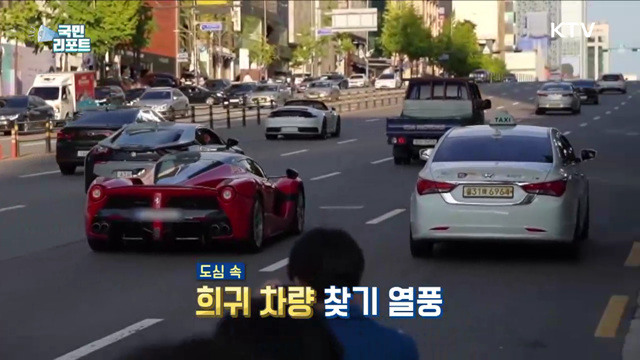 희귀 차량 촬영 '카스팟팅' 유행 속 안전 우려