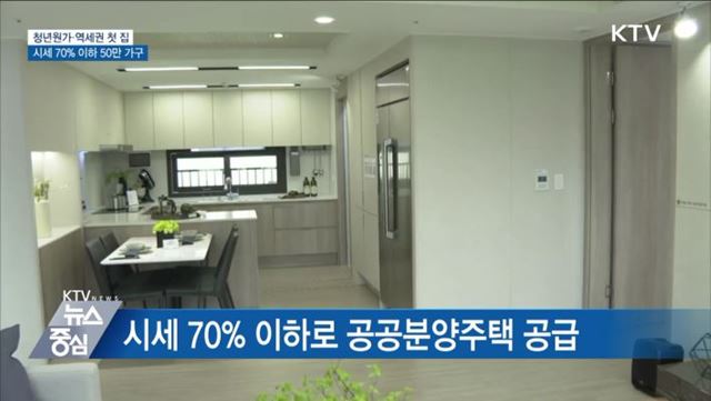 청년원가·역세권 첫 집···시세 70% 이하 50만 가구