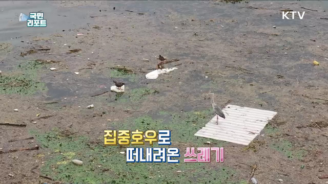 버려진 양심, 하천·호수 쓰레기 몸살