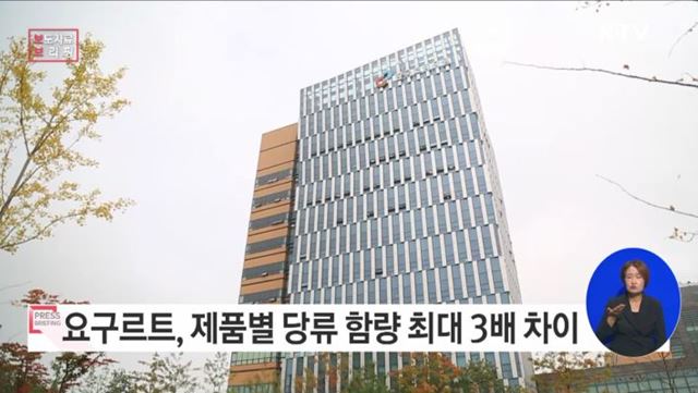 요구르트, 제품별 당류 함량 최대 3배 차이