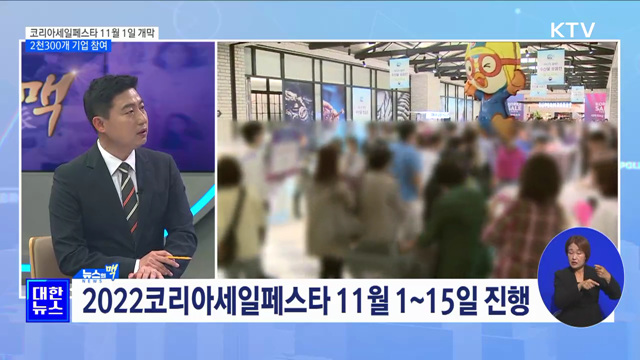 '코리아세일페스타' 다음달 1일 개막···2천300개 기업 참여 [뉴스의 맥]