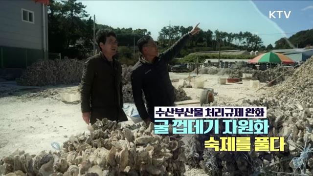 수산부산물 처리규제 완화, 굴 껍데기 자원화 숙제를 풀다!