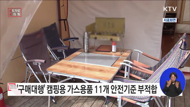해외구매대행으로 구입한 미인증 캠핑용 가스용품 사고 위험 높아