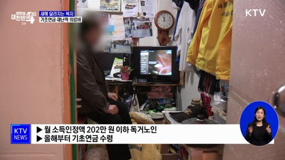 월소득 202만 원 이하 독거노인 기초연금 지급