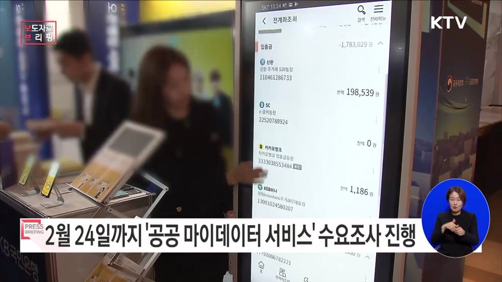 국민 편의 높이는 공공 마이데이터 서비스 발굴한다