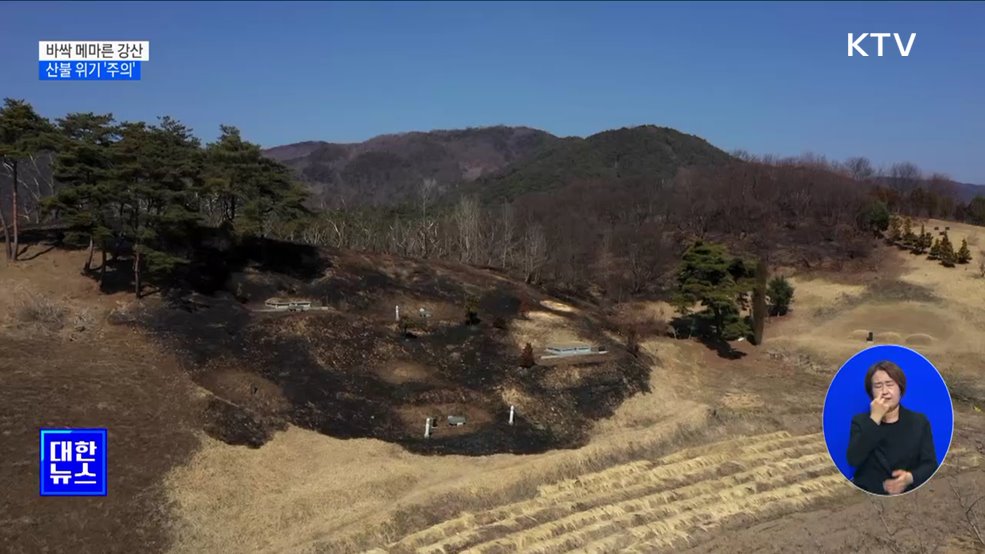 바짝 메마른 강산···산불 위기 '주의' 발령 [정책현장+]