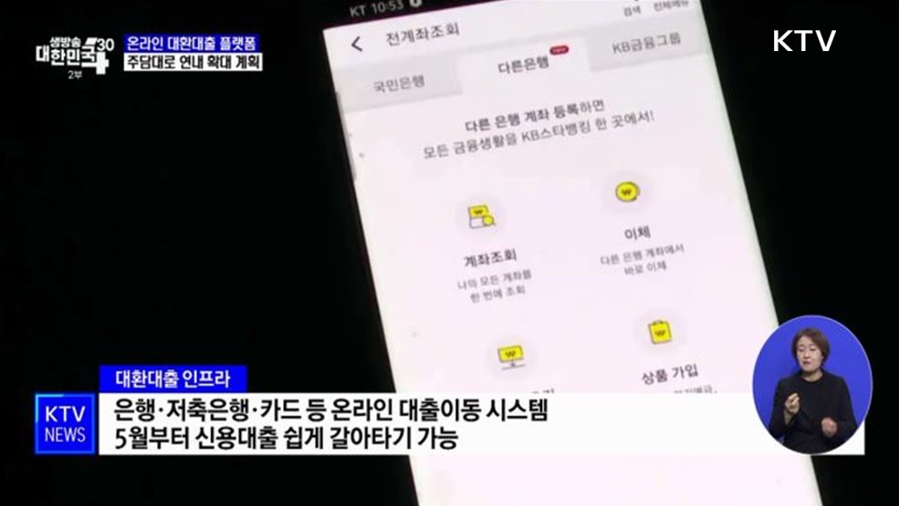 온라인 대환대출 플랫폼···연내 주담대로 확대 추진