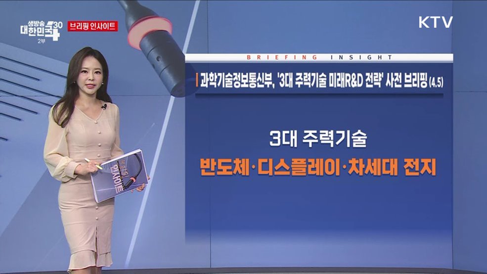 과학기술정보통신부, '3대 주력기술 미래R&D 전략' 사전 브리핑 (4.5) [브리핑 인사이트]