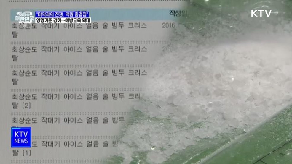 윤 대통령 "마약범죄 뿌리 뽑아야···정부 역량 총결집"