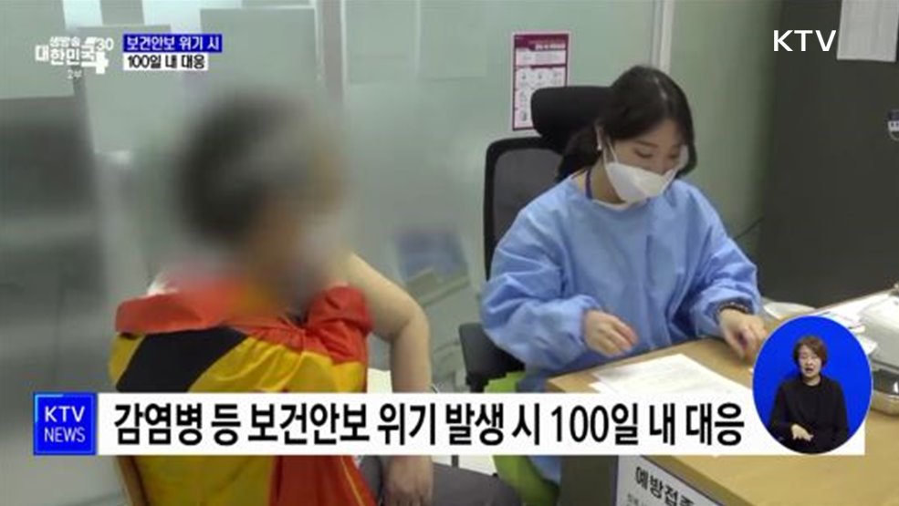 보건안보 위기 시 100일 내 백신·치료제 대응