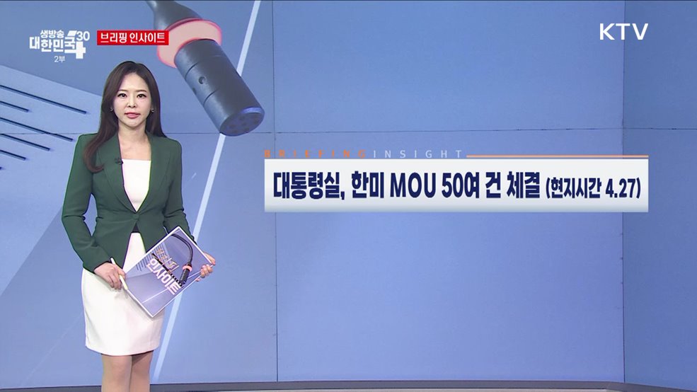 대통령실, 한미 MOU 50여건 체결 (현지시간 4.27) [브리핑 인사이트]