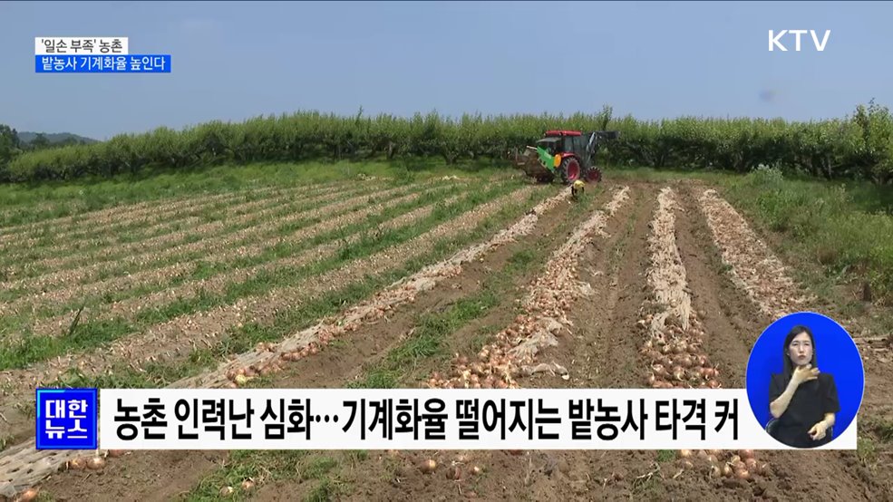 '일손 부족' 농촌···밭농사 기계화율 높인다 [정책현장+]
