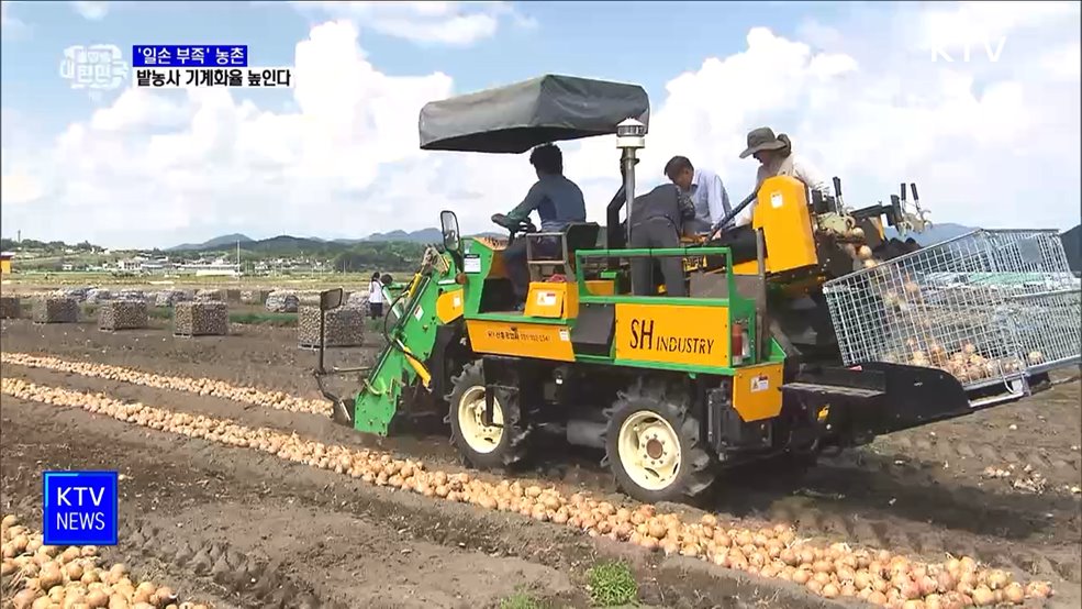 '일손 부족' 농촌···밭농사 기계화율 높인다