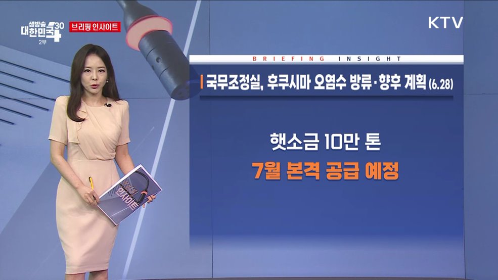 국무조정실, 후쿠시마 오염수 방류·향후 계획 (6.28) [브리핑 인사이트]