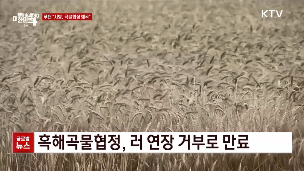 푸틴 "서방, 곡물협정 왜곡" [글로벌 뉴스]