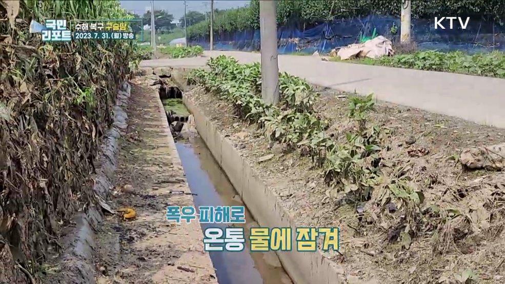 전국서 봉사자들 모여 '수해 복구' 구슬땀