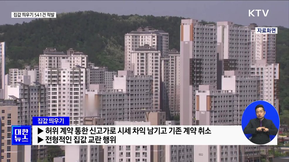 '집값 띄우기' 541건 적발···경찰청 등 통보