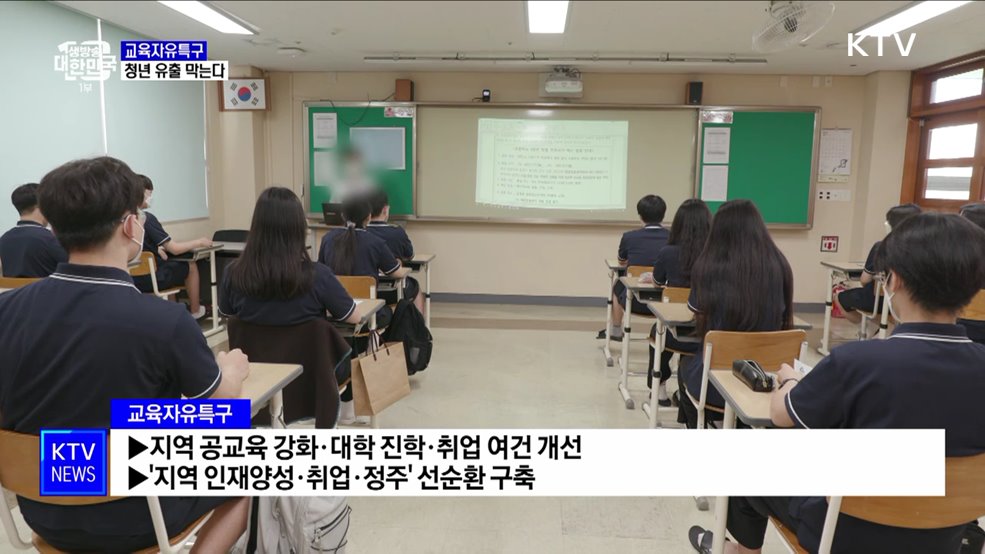 교육자유특구로 청년 유출 막는다