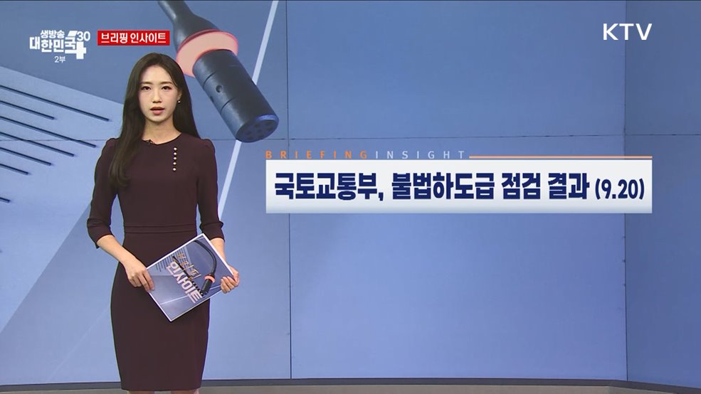 국토교통부, 불법하도급 점검 결과 (9.20) [브리핑 인사이트]