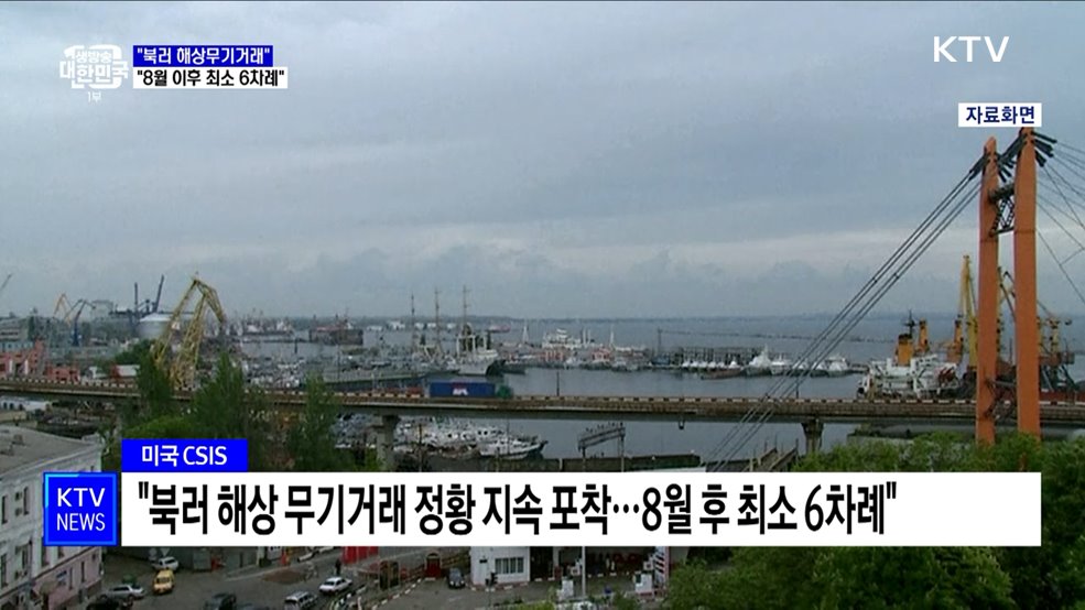 "북러 무기거래 정황 포착···8월 이후 최소 6차례"