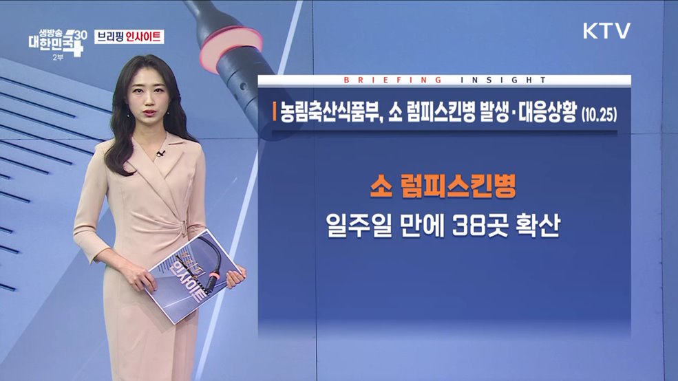 농림축산식품부, 소 럼피스킨병 발생·대응상황 (10.25) [브리핑 인사이트]