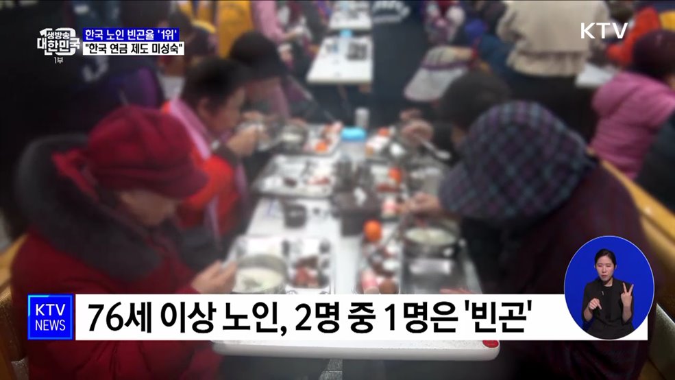 노인 빈곤율 14년째 OECD 1위···76세 이상 2명 중 1명은 '빈곤'