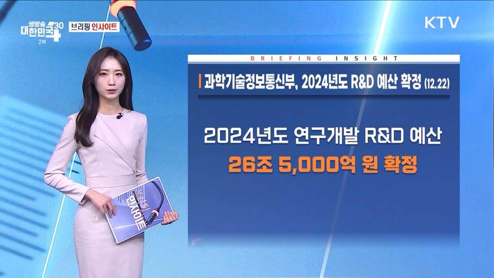 과학기술정보통신부, 2024년도 R&D 예산 확정 (12.22) [브리핑 인사이트]