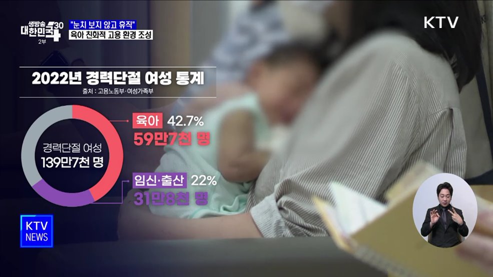 "눈치 보지 않고 휴직"···육아 친화적 고용 환경 조성