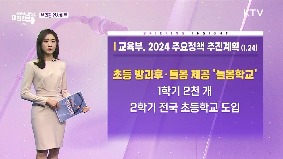 교육부, 2024 주요정책 추진계획 (1.24) [브리핑 인사이트]