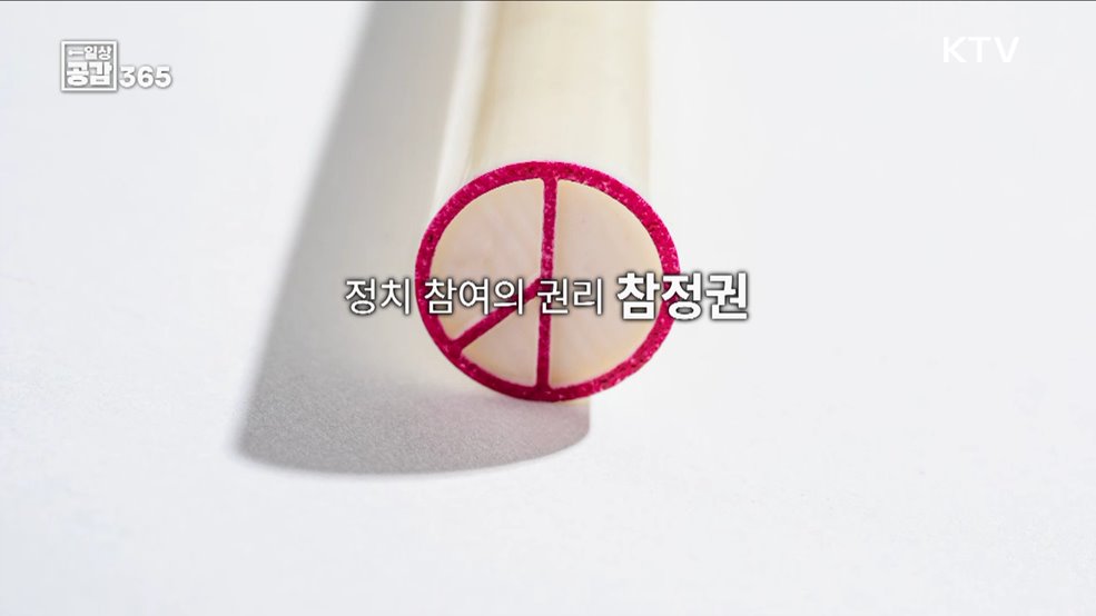 선거에 참여하여 투표할 수 있는 권리 [일상공감365]