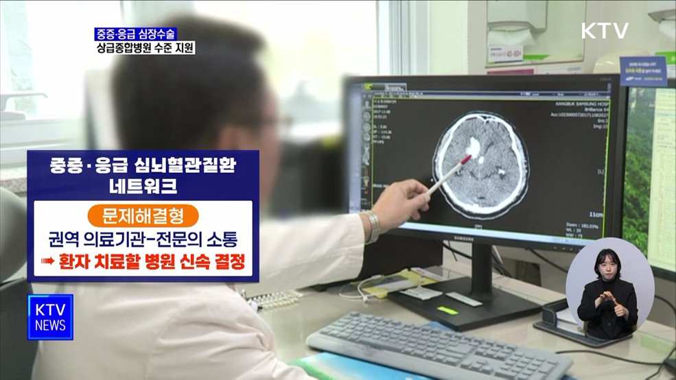 중증·응급 심장수술, 상급종합병원 수준 지원