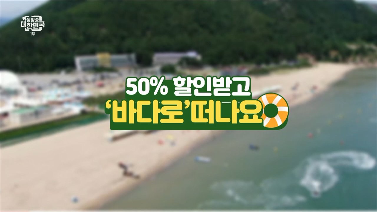 50% 할인받고 '바다로' 떠나요 [돈이 보이는 VCR]