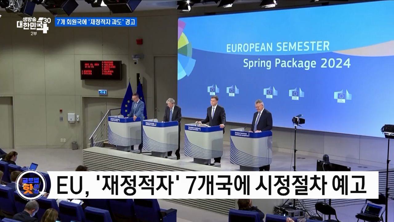 EU, 7개 회원국에 '재정적자 과도' 경고 [글로벌 핫이슈]