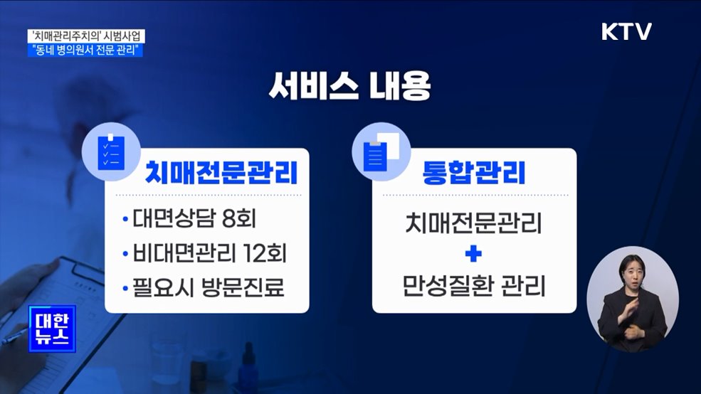 '치매관리주치의' 시범사업···"동네 병의원서 전문 관리"