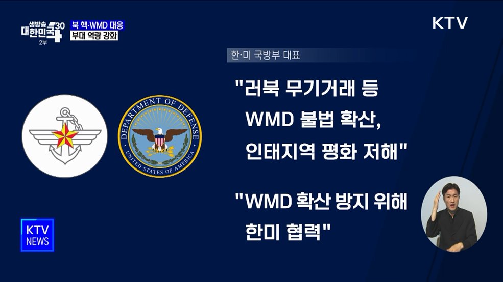 한미 대량살상무기대응위 "북 핵·WMD 대응 부대 역량 강화"