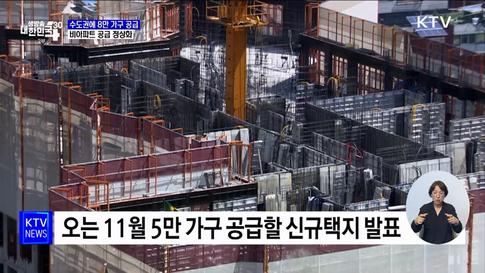 '그린벨트' 풀어 8만 가구 공급···비아파트 공급 정상화