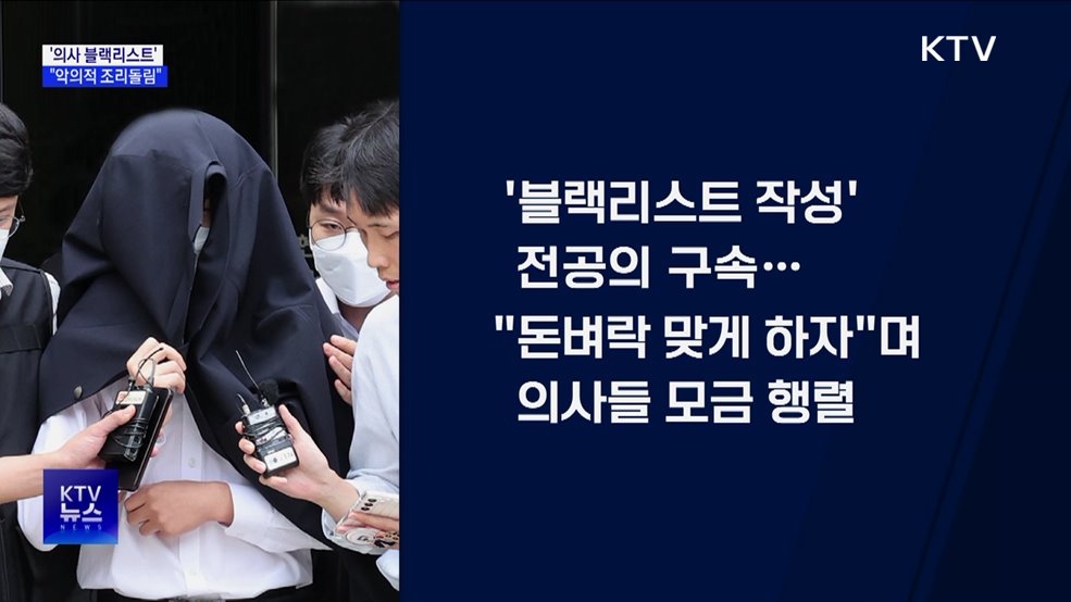 '의사 블랙리스트' 작성자 구속···"악의적 조리돌림"