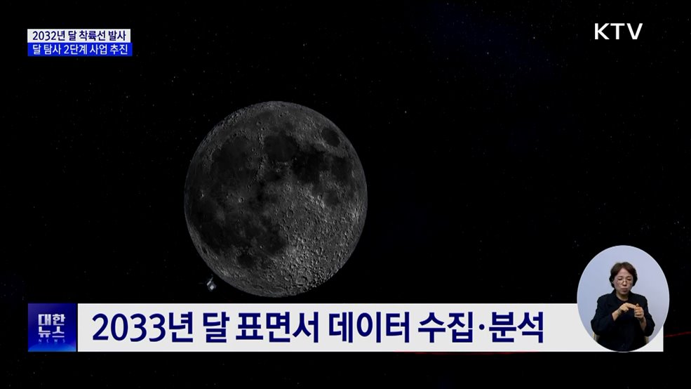 2032년 달 착륙선 발사···달 탐사 2단계 사업 본격 착수