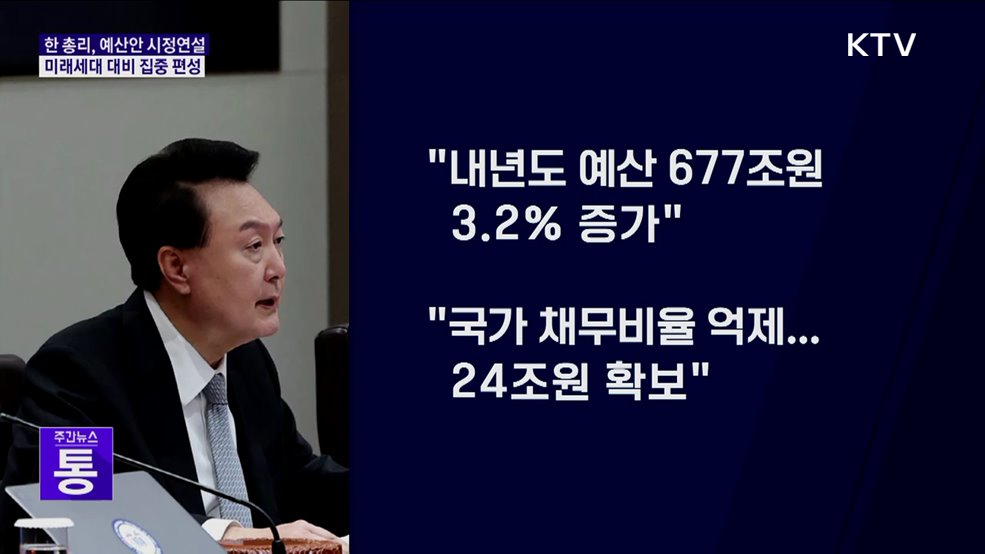 "약자복지·미래세대 대비 예산안 집중"